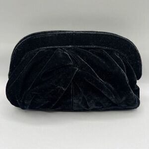 Old Navy Black Velvet Clutch